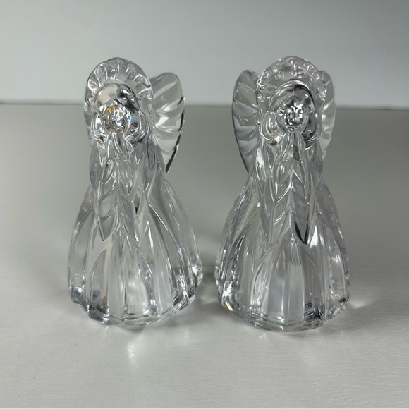 Gorham Other - Gorham Crystal Pair of Angel Salt & Pepper Shakers Germany Christmas Vintage